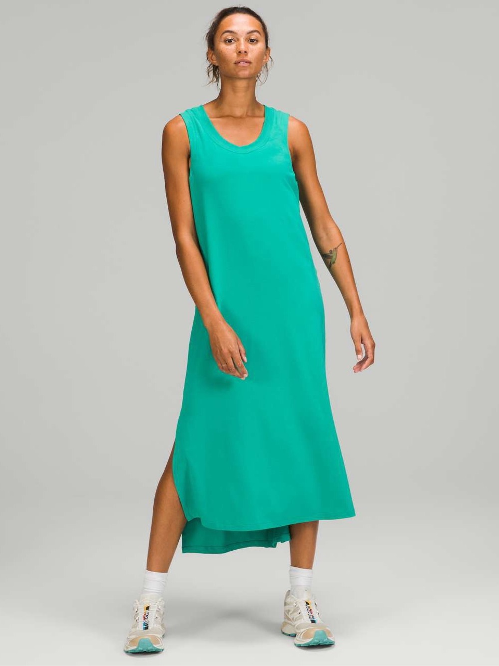Lululemon All Yours Tank Maxi Dress in Maldives Green NWOT size 8